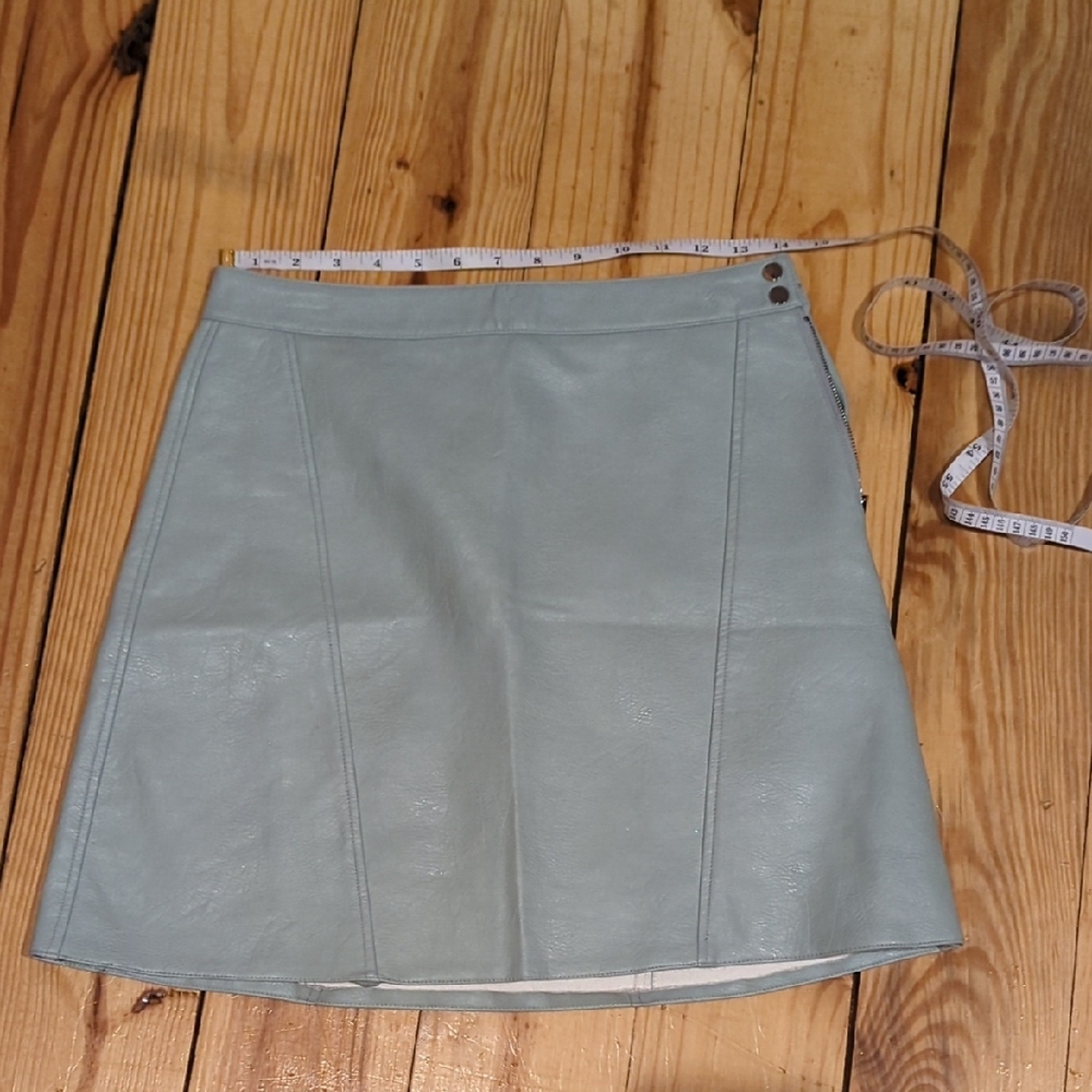 Zara Light blue / Gray Mini Skirt